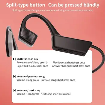 Nové Slúchadlá S Kostné Vedenie Slúchadlá Bluetooth Slúchadlá Bezdrôtové Blutooth Headset TWS Športové Vodotesné Slúchadlá