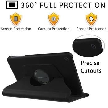 360 Stupňové Otáčanie Prípad Tabletu Samsung Galaxy Tab 10.1 2019/T515/T510/Tab p610/S6 Lite Anti-Vibračná Kryt Puzdro+dotykové Pero