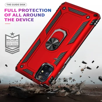 JKaiSen Shockproof Vojenskej Triedy Brnenie Telefón puzdro Pre Samsung Galaxy A42-5G Auta, Držiak, Kruh ochranný Kryt Pre Samsung M51