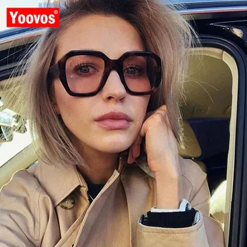 Yoovos 2021 Luxusná Veľká Rámom Slnečné Okuliare Ženy/Muži Retro Slnečné Okuliare Pre Ženy Klasické Retro Cestovné Strany Gafas De Sol Mujer