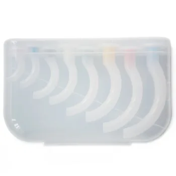 8 Kusov Jednorazových Biela Farba Kódované Dýchacie Trubice S Plastovými Prípade Plynu Sprievodca Trubice Pre Pacientov Box Balík