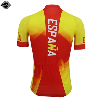 Španielsko cyklistický dres na bicykel nosiť dres mužov krátky rukáv ropa ciclismo tím cyklistické oblečenie maillot ciclismo oblečenie