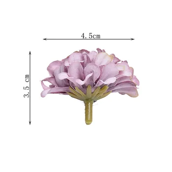 100ks umelý kvet 4,5 CM hodváb skúmie kvet hlava pre svadobné party domáce dekorácie DIY veniec darčeka zápisník plavidlá