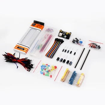 Elektronika zábava Súprava Modul Napájania, Jumper Drôtu, 830 Breadboard Starter Kit pre Arduino