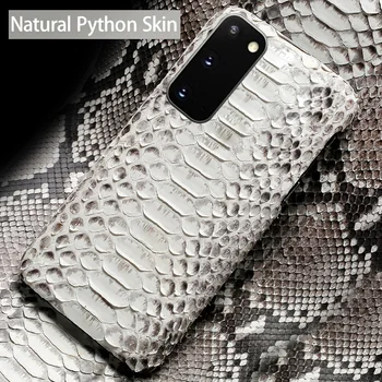 Skutočné Python Kožené Telefón puzdro Pre Samsung Galaxy S20 S7 S8 S9 S10 s10e Plus Poznámka 20 Ultra 8 9 10 plus A71 A70 A50 A51 A30 Prípade