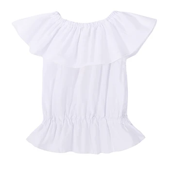 Nové Európe Štýl Letné Módne Súpravy Oblečenie pre Dievčatá Biele Topy + Otvor Džínsy pre Dievčatá Oblečenie Detí Vyhovovali Roztomilé Dievčatá