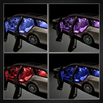 AOTOINK T10 W5W RF Ovládanie RGB Led Auto Vzdialenosť Svetiel RGB T10 LED 194 168 Žiarovka na Diaľkové Interiéru Dome špz Svetlo EJ