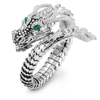 2021 nové Prehnané Dragon 925 sterling silver mužov krúžok výročie darček šperky veľkoobchod moonso R5813