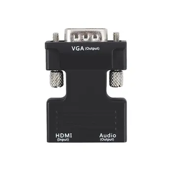 1080P HDMI Female na VGA Muž s Audio Výstup Kábla Converter Adaptér pre PS3, XBOX360, Blu-ray, DVD, HD set-top boxy
