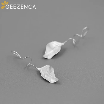 Originálny Dizajn 925 Sterling Silver Leaf Drop EarringFrance Eleganciu Módne Náušnice 2020 Najnovšie Jemné Šperky Ženy Darček Strany