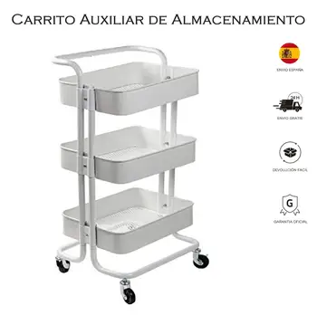 Skladovanie pomocné kuchyňa košíka 43x36x86 multifunkčné kuchynské košík Biely vhodný pre domáce