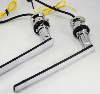 Dual-Farba Biela / Žltá Žltá LED Sekvenčné Tečie Winker Ventil Predné Zase Singal DRL Pre Alphard 30 Vellfire 30 Noe Voxy80