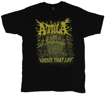 Attila Mens T-Shirt O Tom, Že Život Elektrifikovaná Názov Pokles Obrázok