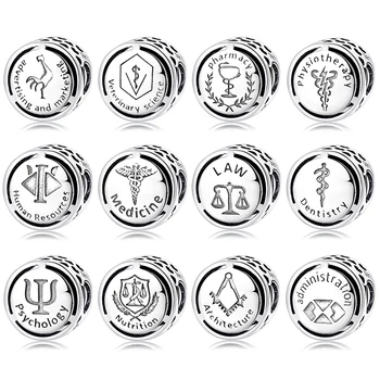 12 Kariéru Symbol Znamenia 925 Sterling Silver Charms Korálky Šperky Čo Fit Pôvodné Európske Kúzlo Náramky Jemné Šperky