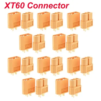 10 pares XT30 XT30U XT60 XT60H XT90 EC2 EC3 EC5 T enchufe conector de batería conjunto hembra conector de Banán chapado sk oro