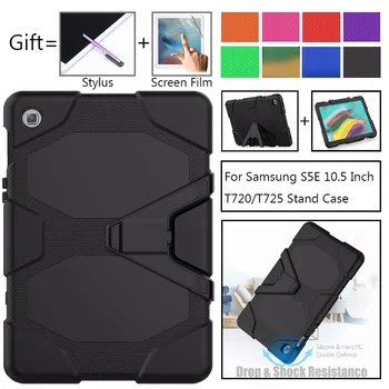 Ťažká Bezpečné Silikónový obal pre Samsung Galaxy Tab S5e SM-T720 SM-T725 10.5