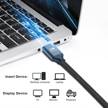 DisplayPort 1.4 Kábel 8K HDR 60Hz 144Hz 32.4 gb / S High Speed Display Port Adaptéra Pre Video, PC, Notebook, TV DP 1.4 Kábla DisplayPort
