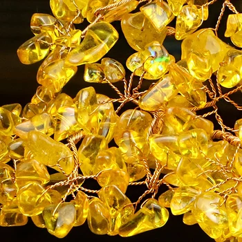 Peniaze-spinning Strom Crystal Gold Ingot Strom Šťastie, Šťastný Domov Ornament kancelársky Stôl Víno Kabinet Plavidlá Dekor Darček Yuanbao Strom