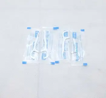 Doprava zadarmo Zubné Flosser UV Sterilizované Jednotlivé Balenie 100 Pack Jemný Špáradlá Stick Niť Medzizubná Kefka