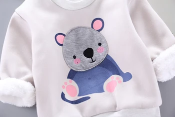 IENENS Baby Girl Teplé Oblečenie, Zimné Čalúnená Pulóver Oblečenie Chlapec, Mikiny Cartoon Koala T-shirt 1 2 3 4 Rokov