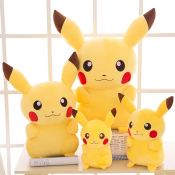 NOVÉ TAKARA TOMY Pokémon Pikachu Plyšové Hračky, Plyšové Hračky, Japonsko Film Pikachu Anime Bábiky Vianoce, Narodeninové Darčeky pre Deti