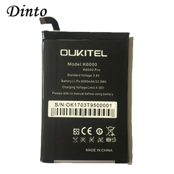 Nové Originálne pre Oukitel K6000 6000mAh Vysoká Kapacita batérie Náhradné pre Inteligentné telefóny Batérie pre Oukitel K6000 PRO Telefón