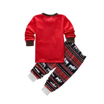 Rodina Zodpovedajúce Vianočné Pyžamo Nastaviť Sleepwear Odev Oblečenie Pre Voľný Čas