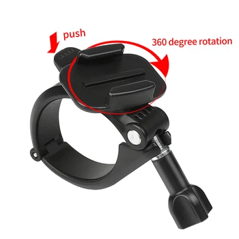 360 Rotačné Svorka Riadidlá Pól Trubice Mount pre GoPro Hero 7 6 5 4 XiaoYi 4K Eken Sjcam Action Cam na Go Pro Príslušenstvo