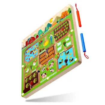 Nové Yunbi Magnetické Bludisko Farmy Perličiek Hry, Vzdelávacie Hračky Rodič-dieťa, Interaktívne Hračky Montessori Vzdelávania v Ranom veku