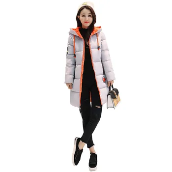 Bežné tuhé zimy dlhá bunda ženy plus veľkosť kabát ropa de mujer abrigosy chaquetas de invierno para mujer kórejský móda