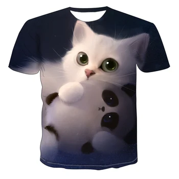 V lete roku 2020 nová panda vzor tlače zábavné tričko T-shirt hip-hop oblečenie-krátke sleeve T-shirt street oblečenie 3d vytlačené T-shirt