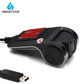 Smartour 1080P ADAS USB Car DVR Dash Cam Videokamera videorekordér Pripojte Android, Auto DVD Prehrávač Nočné Videnie