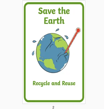 12Pcs/Set Energie Recyklácia Odpadu Klasifikácia Ochrany Životného prostredia anglický Plagát v Triede, Výzdoba Deti A4 Flash Kariet