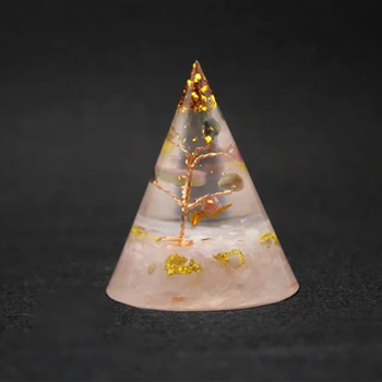 Orgonite Pyramídy Orgone Liečivú Energiu Metatron Prírodný Krištáľ Pink Rose Rock Quartz Šperky Kameň Reiki Čakra Darček Domova