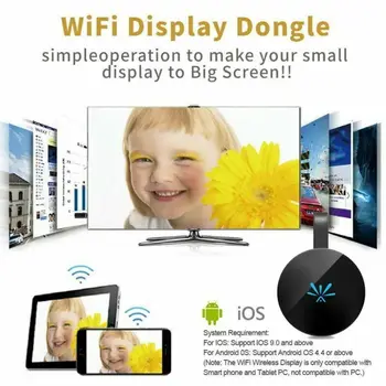 1080P MiraScreen G6 Miracast WiFi Bezdrôtové Displeja HDMI TV Dongle Prijímač+Kábel