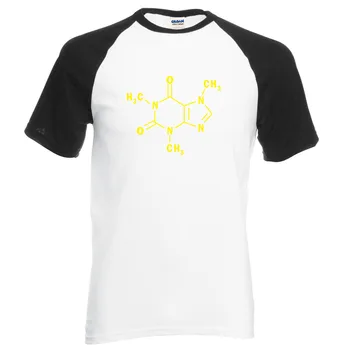 Dospelých Sheldon Big Bang Theory Kofeín Molekulový Vzorec vedy t shirt 2019 lete bavlna chémie raglan muži t-shirt