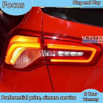 Auto Styling pre Ford Focus 2019 Hatchback verzia LED koncových svetiel zadné batožinového priestoru kryt lampy drl+signál+brzdové+zadnej strane