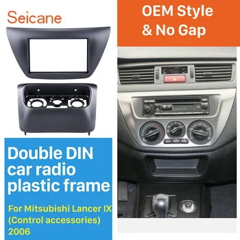 Seicane v Dash refitting Double DIN Auto Stereo Rádio Fascia Panel Installation Kit Kryt Rámu Pre Mitsubishi Lancer IX
