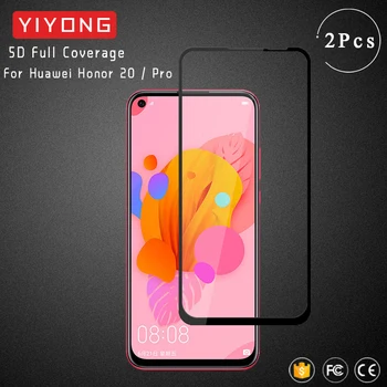 YIYONG 5D Úplné Pokrytie Skla Pre Huawei Honor 20 Pro 10 Lite V20 20i 20s Tvrdeného Skla Screen Protector Pre Huawei Honor Zobraziť 20