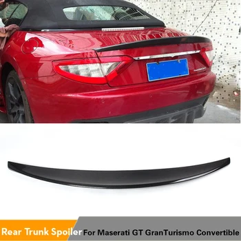 Carbon Fiber / FRP Nevyfarbené Zadný Kufor Spojler Auto Boot Pery Krídla pre Maserati Gran Turismo Kabriolet 2Door Ploché 2012 -