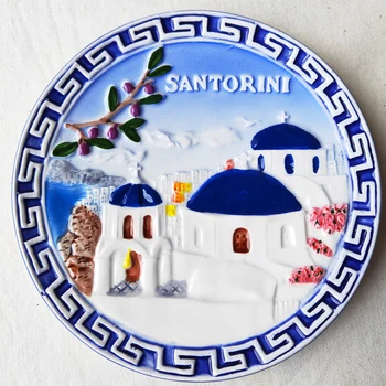 Európska Americký TELEVÍZNY Reštaurácia Pozadí Dekorácie Keramické Dosky Stredomoria Domova turistické suveníry