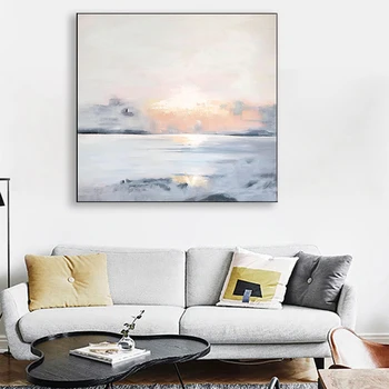 Sunrise seascape obrázok na stenu, dekorácie, Ručne vyrábané olejomaľba na plátno na stenu umenie obrázok pre obývacia izba, spálňa Hot predaj