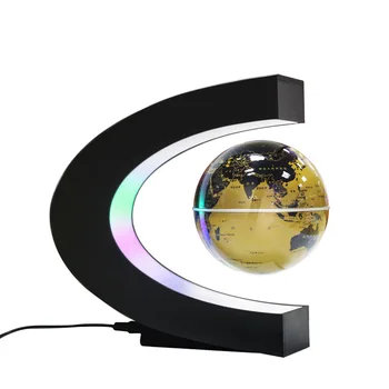 3,5 palcový LED Svetlo C Tvar Magnetické Zavesenie na Mape Sveta Plávajúce Svete Home Office Dekor Gadgets Pre Domáce Vianoce Darčeky