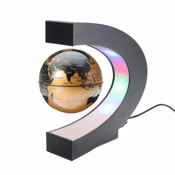 3,5 palcový LED Svetlo C Tvar Magnetické Zavesenie na Mape Sveta Plávajúce Svete Home Office Dekor Gadgets Pre Domáce Vianoce Darčeky