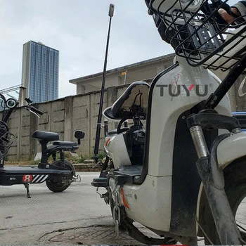 TUYU Motocykel Tretej Osoby Pohľadu Držiak na Riadidlá pre GoPro DJI Insta360 Jeden R X2 Neviditeľné Selfie Stick Príslušenstvo