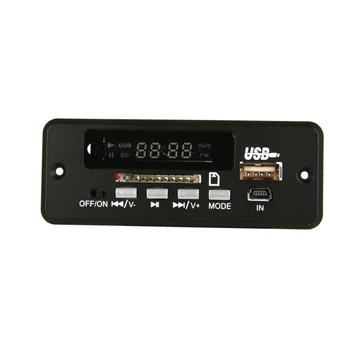 EDAL Užitočné Bezdrôtový Prehrávač MP3 Dekodér Rada Audio Modul, USB TF Rádio Pre Auto Červené Digitálne LED S Diaľkovým ovládačom Nové
