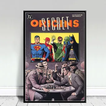 Maliarske plátno DC Komiksov Wonder Žena Justice League Superman, Batman Plagát Vytlačí Umeleckých obrazov na Stenu Obývacia Izba Domova