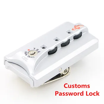 Hliníkový Rám Colné TSA Vozíka Password Lock Časť Pevný Zámok Nahradenie Ručné Batožiny Kufor Kód Zámku K001#
