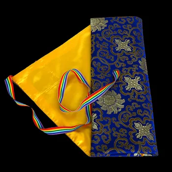 Luxusný Veľký Tibetský Štýl Písma, Knihy Taška Vlastnoručný Tabuľka Pad Hodváb Saténový Obrus Kryt Handričkou