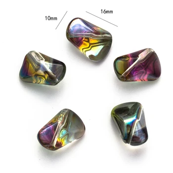 MEIBEADS 20pcs/lot 10*16 mm Farebné Crystal Nepravidelného Tvaru guličiek Na Príslušenstvo Náramok DIY Šperky Čo EY6067